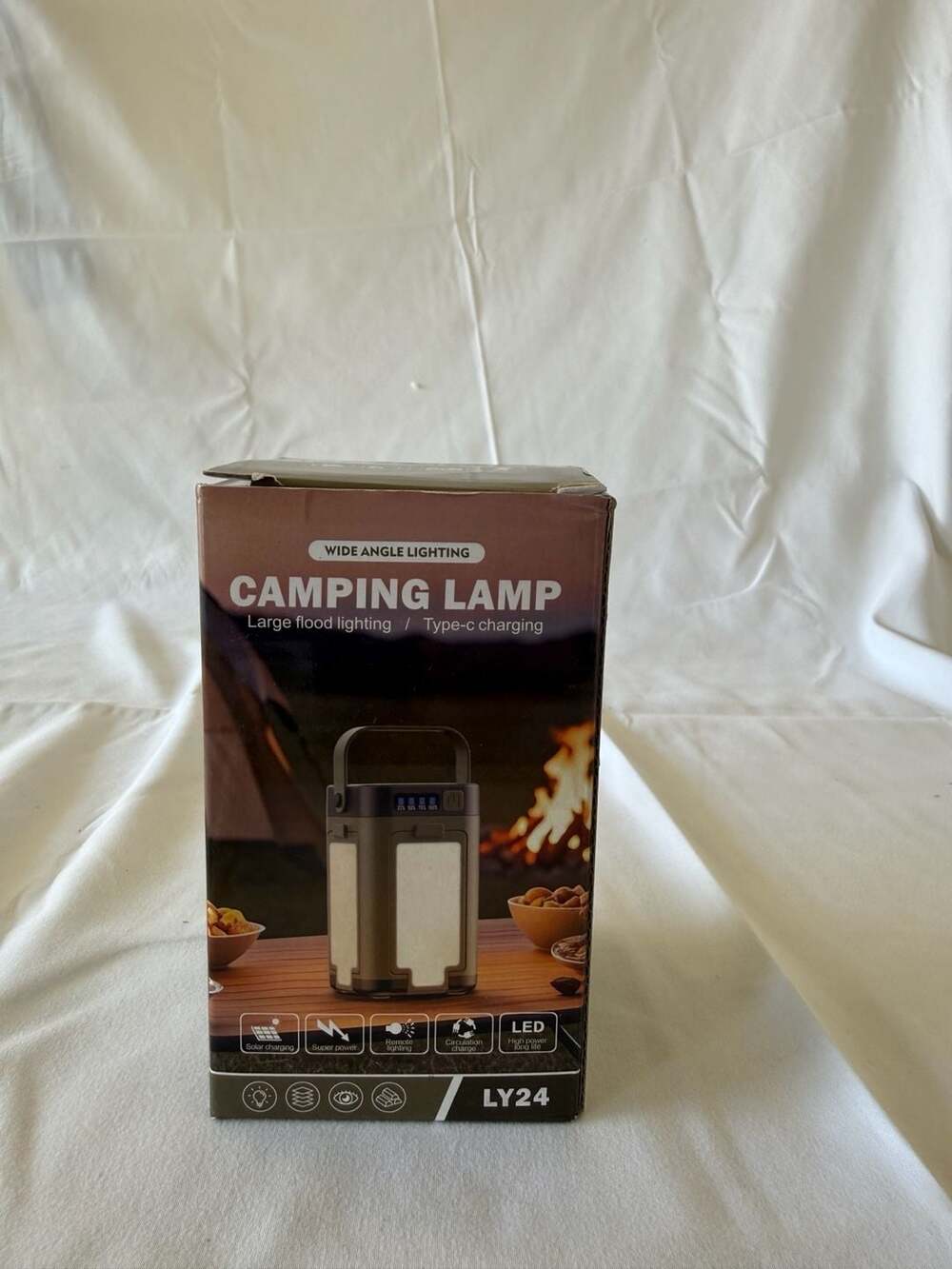 LY24 Wide Angle LED Camping Lamp with Solar Charging and Type-C